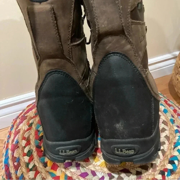 L.L. Bean Tek  2.5 brown leather heavy duty winter boots - Picture 3 of 8